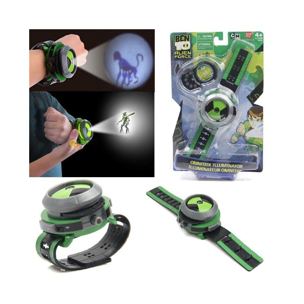 Ben Alien 10 Force Omnitrix Illumintator Projector Watch Toy Gift For Kids Child