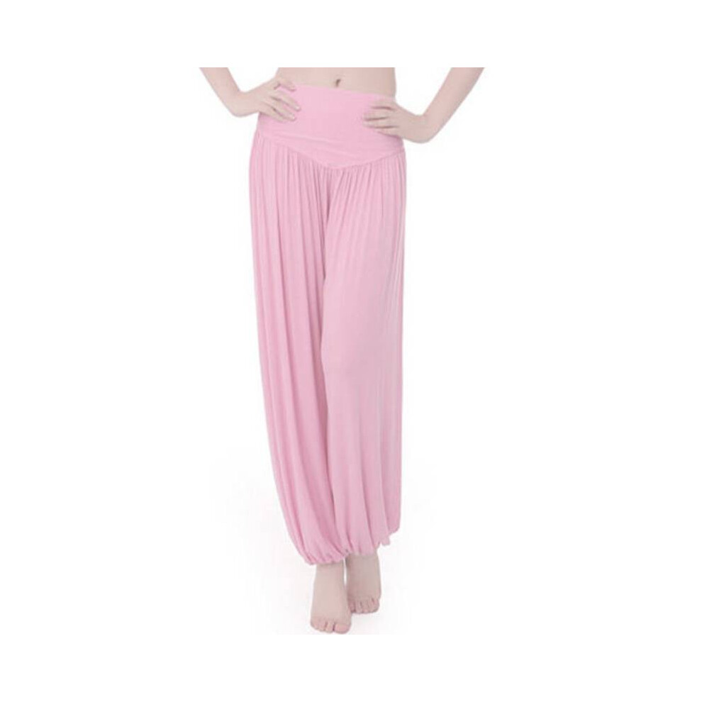 (Pink, 3XL) Womens Pants Aladdin Causal Baggy Loose Dance Yoga Trousers Solid Fashion Color-image-OPC-PJF7W2T-NEW