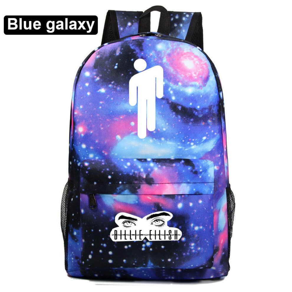 (BlueGalaxy) Billie Backpack Eilish Large Capacity Schoolbag Outdoors Travel Leisure Gift Bag