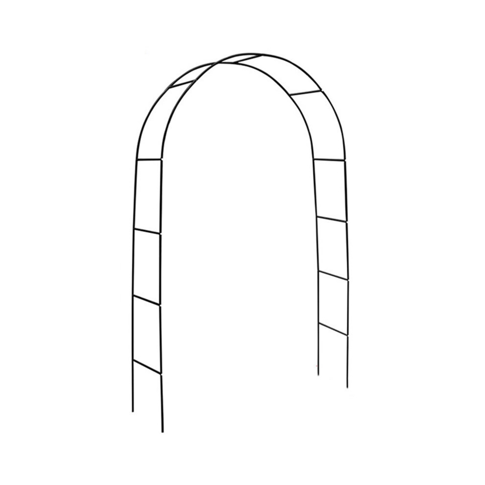 (Black)Arche de jardin en métal treillis tonnelle rose plantes grimpantes support décoration extérieure