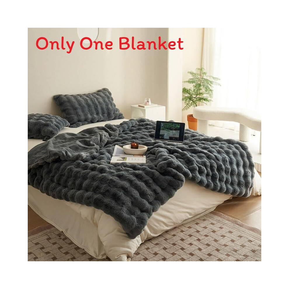 (Graphite Grey, 100 x 160 CM) Premium Blanket Plush Luxurious And Thick For Bed Sofa Or Office Winter Naps-image-OPC-PJF87YV-NEW
