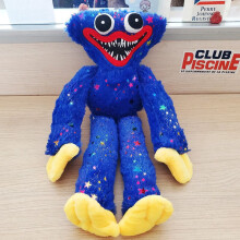 (Blue)Juguetes de peluche de lentejuelas de 40 cm Poppy Playtime Huggy Wuggy muñecas de peluche regalo niños