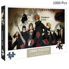 (Akatsuki)Puzzle 1000 Pezzi Giocattolo Un Pezzo Naruto Sollievo Stress per Adulti Sfida