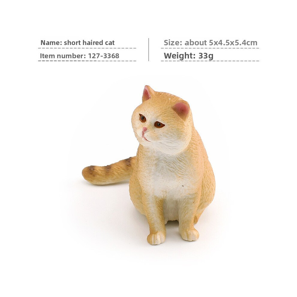 (StyleP)Sculpture chat PVC dessin animé avec forme réaliste pour présentoir maison cadeau enfant
