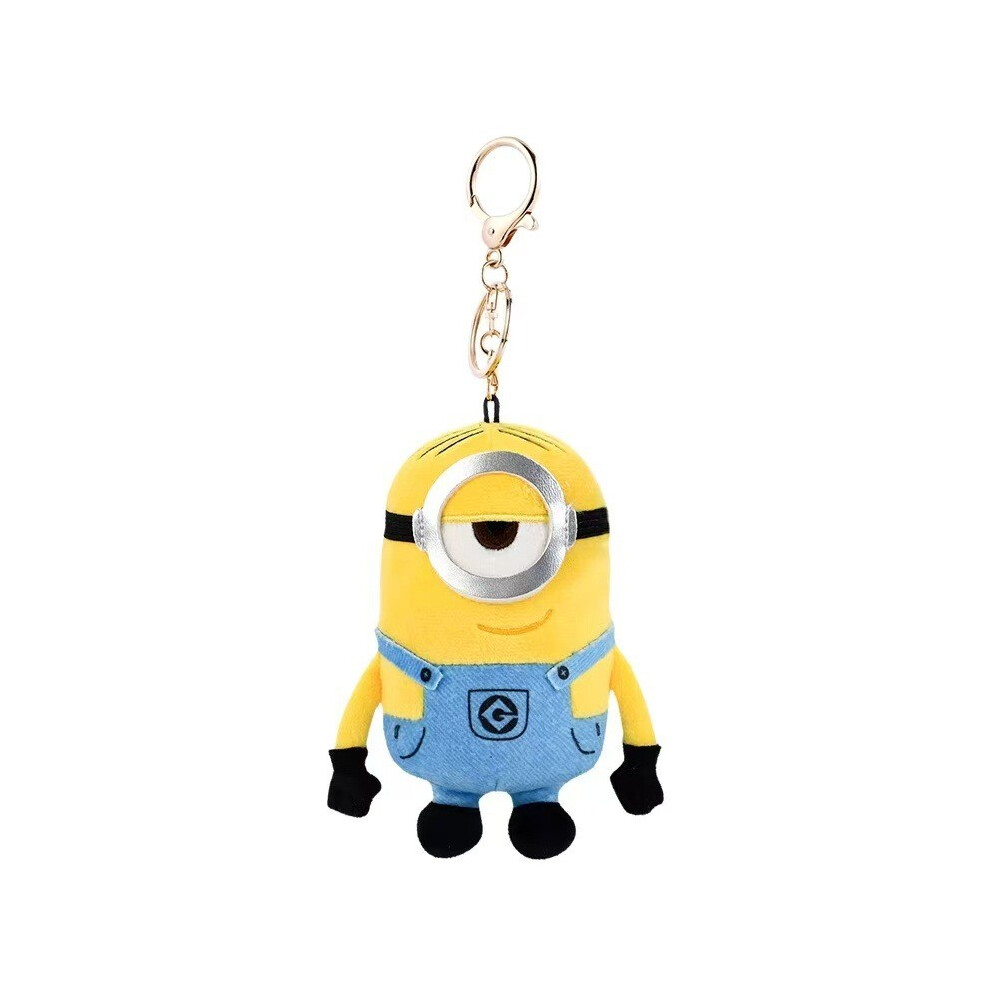 (Stuart)Llavero Despicable Me Lindo Dibujos Animados NiñA NiñO Mochila Adorno Colgante Peluche Juguete-image
