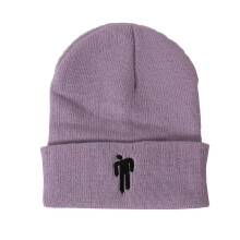 (Purple)Billie Eilish beanie Hot Topic gebreide hoed rekbare pet vrouwen mannen cosplay hoed breiwerk