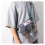 (Gray)Borsa Patagonia con cerniera unica tracolla viaggio tracolla messenger borsa resistente 5