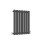 AICA (Single 600x413mm, Anthracite) Designer Oval Column Radiator Central Heating 5