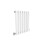 AICA (Single 600x413mm, White) Designer Oval Column Radiator Central Heating 5