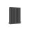 AICA (Double 600x413mm, Anthracite) Designer Oval Column Radiator Central Heating 5