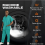 SMALL Green Medical Scrubs Set - 2pc Uniform Suit 6