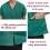 SMALL Green Medical Scrubs Set - 2pc Uniform Suit 7