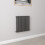 AICA (Single 600x590mm, Anthracite) Designer Oval Column Radiator Central Heating 1