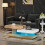 AINPECCA Rotating Coffee Table Sofa Side Tables LED Lights 2