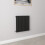 AICA (Single 600x590mm, Black) Designer Oval Column Radiator Central Heating 1
