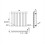 AICA (Single 600x590mm, Black) Designer Oval Column Radiator Central Heating 4