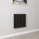 AICA (Double 600x590mm, Black) Designer Oval Column Radiator Central Heating 1