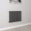 AICA (Single 600x767mm, Anthracite) Designer Oval Column Radiator Central Heating 1