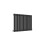 AICA (Single 600x767mm, Black) Designer Oval Column Radiator Central Heating 5