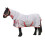 (5' 6", Grey/Red) Firefoot Fixed Neck Horse Turnout Rug 1