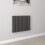 AICA (Double 600x767mm, Anthracite) Designer Oval Column Radiator Central Heating 1