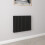 AICA (Double 600x767mm, Black) Designer Oval Column Radiator Central Heating 1