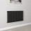 AICA (Single 600x1003mm, Black) Designer Oval Column Radiator Central Heating 1
