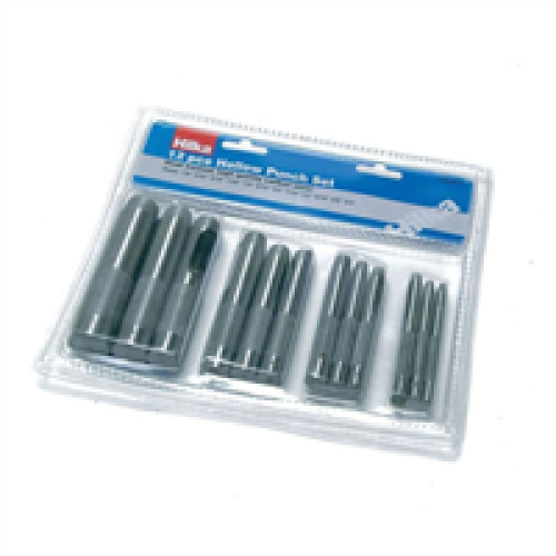 Hilka Hilka Tools Hollow Punch Set 12 Piece - Silver