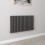 AICA (Double 600x1003mm, Anthracite) Designer Oval Column Radiator Central Heating 1