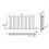 AICA (Double 600x1003mm, Anthracite) Designer Oval Column Radiator Central Heating 4