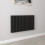 AICA (Double 600x1003mm, Black) Designer Oval Column Radiator Central Heating 1