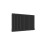 AICA (Double 600x1003mm, Black) Designer Oval Column Radiator Central Heating 5