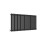 AICA (Single 600x1180mm, Black) Designer Oval Column Radiator Central Heating 5