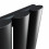 AICA (Single 600x1180mm, Black) Designer Oval Column Radiator Central Heating 6