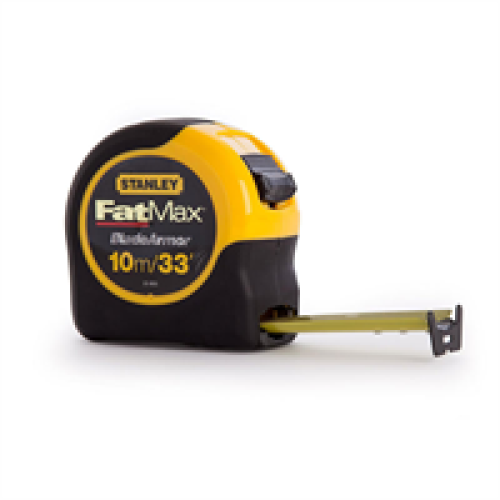 STANLEY Stanley Fatmax Blade Armour Tape Measure 33ft/10m - Yellow/Black