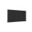 AICA (Double 600x1180mm, Black) Designer Oval Column Radiator Central Heating 5
