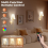 Battery Operated Wall Light Set of 2, Rechargeable Wall Lights 4