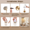 Battery Operated Wall Light Set of 2, Rechargeable Wall Lights 7