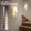 Battery Operated Wall Light Set of 2, Rechargeable Wall Lights 8