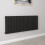 AICA (Single 600x1416mm, Black) Designer Oval Column Radiator Central Heating 1