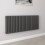 AICA (Double 600x1416mm, Anthracite) Designer Oval Column Radiator Central Heating 1