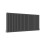 AICA (Double 600x1416mm, Anthracite) Designer Oval Column Radiator Central Heating 5