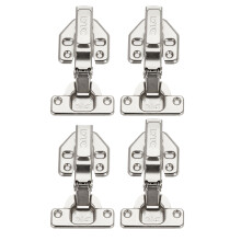 4 Pcs 110 Degree Soft Close Half Overlay Cabinet Door Hinges