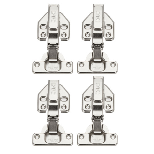 Living And Home 4 Pcs 110 Degree Soft Close Half Overlay Cabinet Door Hinges