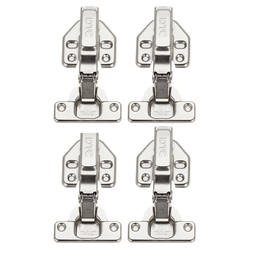 4 Pcs 110 Degree Soft Close Half Overlay Cabinet Door Hinges