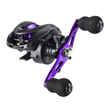 Teardrop Design Metal Fishing Reel Luya Drip Reel Right-Handed Violet Color Long Casting