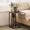 Homcom HOMCOM C Shaped Side Table with Charging Station and Foldable Top 5