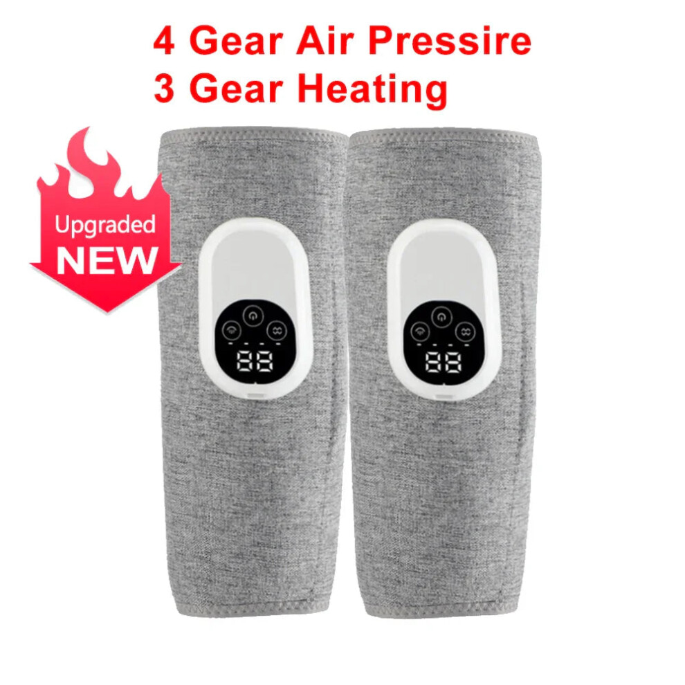Greenzech (2 Pcs) Electric Calf & Leg Massager With Air Pressure & Hot Compress - 4 Levels Massage For Muscle Relief & Blood Circulation