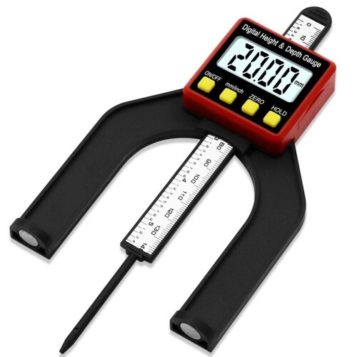 Digital Depth Gauge for Routers - 60mm Aperture, 0-80mm Range, Self-Standing, Easy Read Display 2