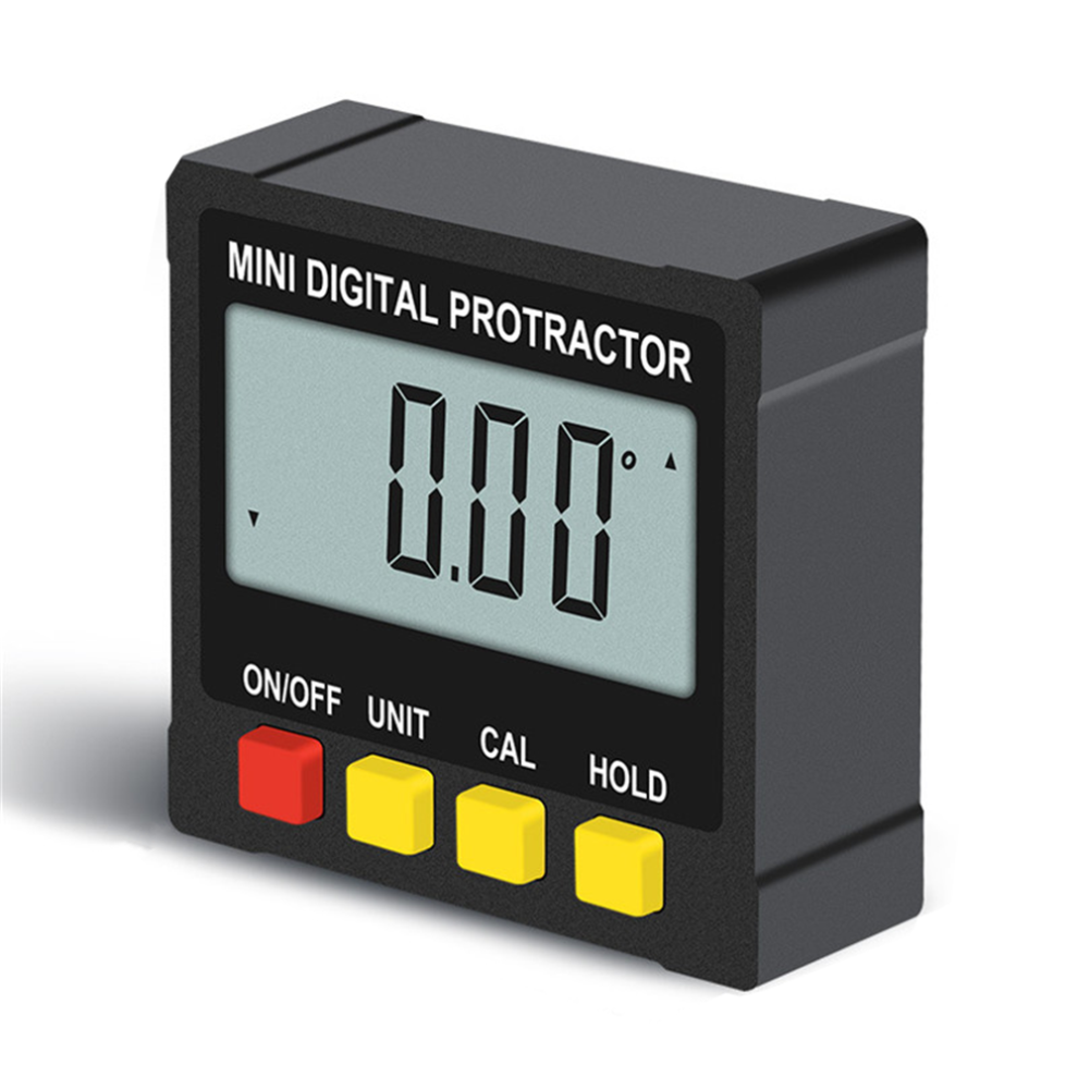 Digital Protractor Angle Finder Inclinometer - Black, 4X90 Range, 0.2 Accuracy, Lcd Display, Magnetic, Portable 8727971917718